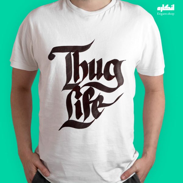 تیشرت طرح Thug Life کد ENTG137 تصویر 2